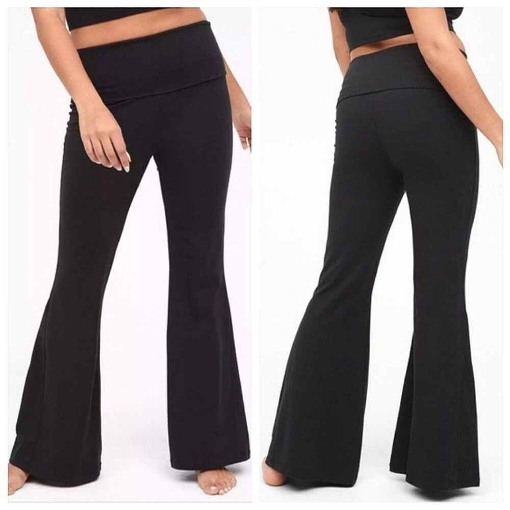 Offline by Aerie OG Super Flare High-Rise Fold-Over Leggings Size Small SHORT